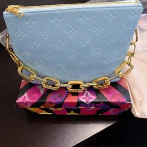 Blue Chain Bag